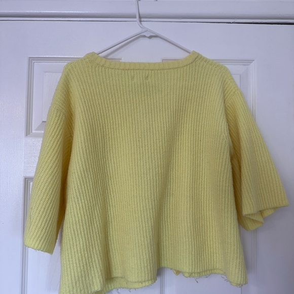 Aerie Light Yellow Women's Cardigan - Picture 4 of 5